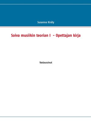 cover image of Soiva musiikin teorian I --Opettajan kirja